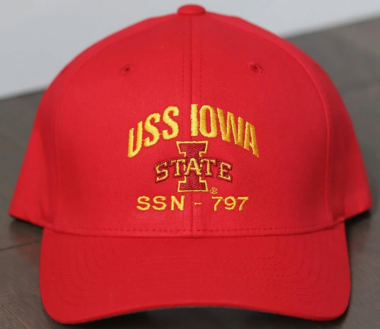 USS IOWA Collegiate Branded Submarine Ball Cap - Iowa-State-Cyclones