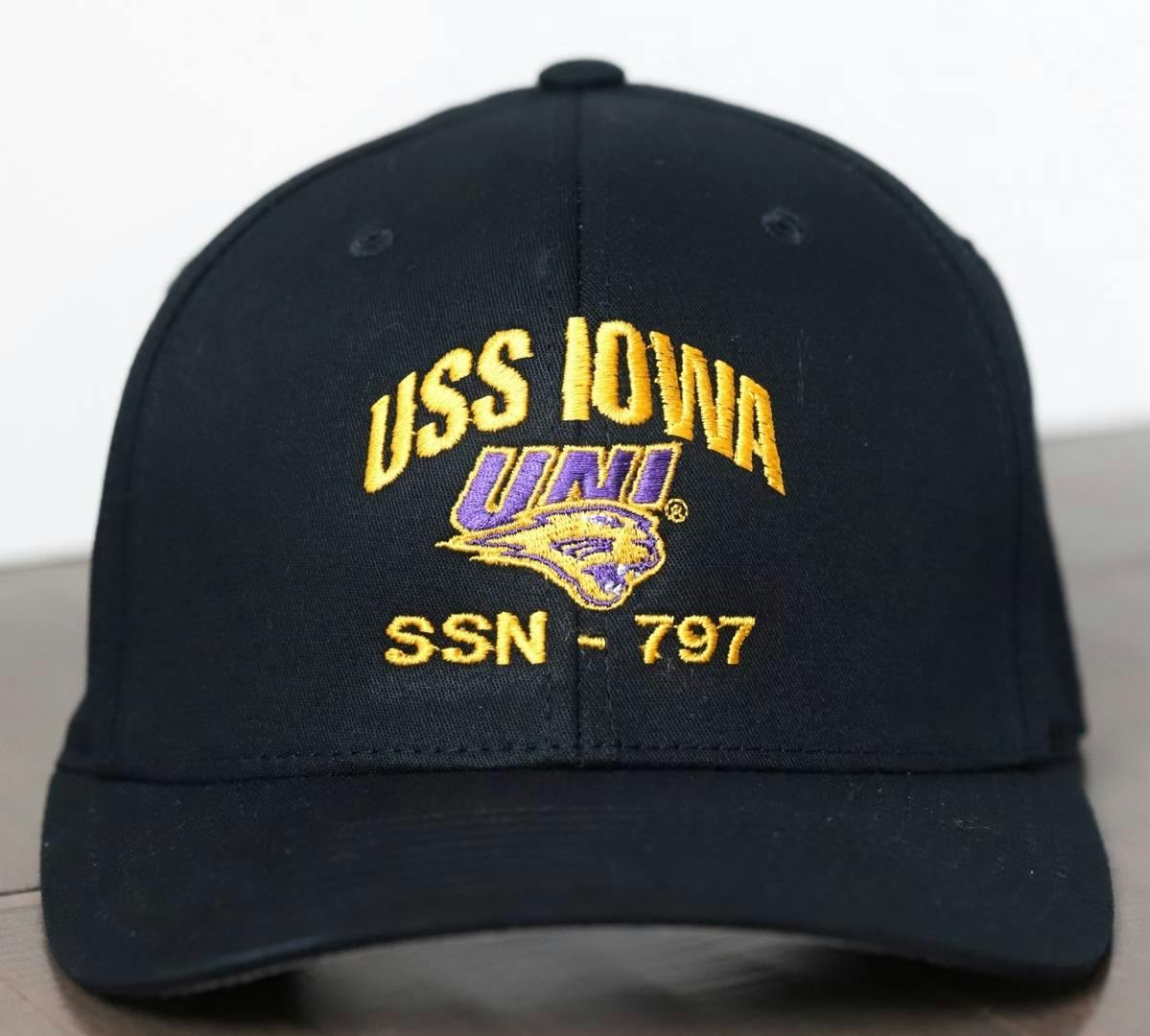 USS IOWA Collegiate Branded Submarine Ball Cap - University-of-Nothern-Iowa-Panthers