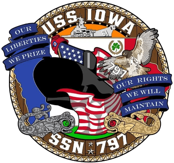 USS IOWA SSN 797 Ship's Crest