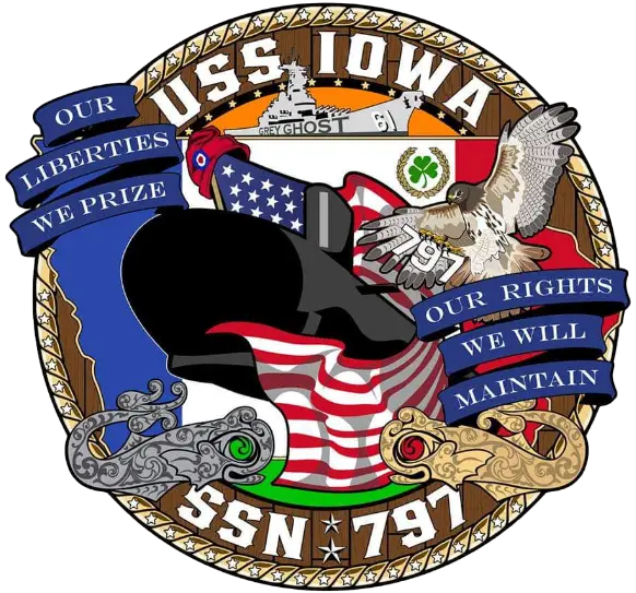 Crest of the USS Iowa SSN 797