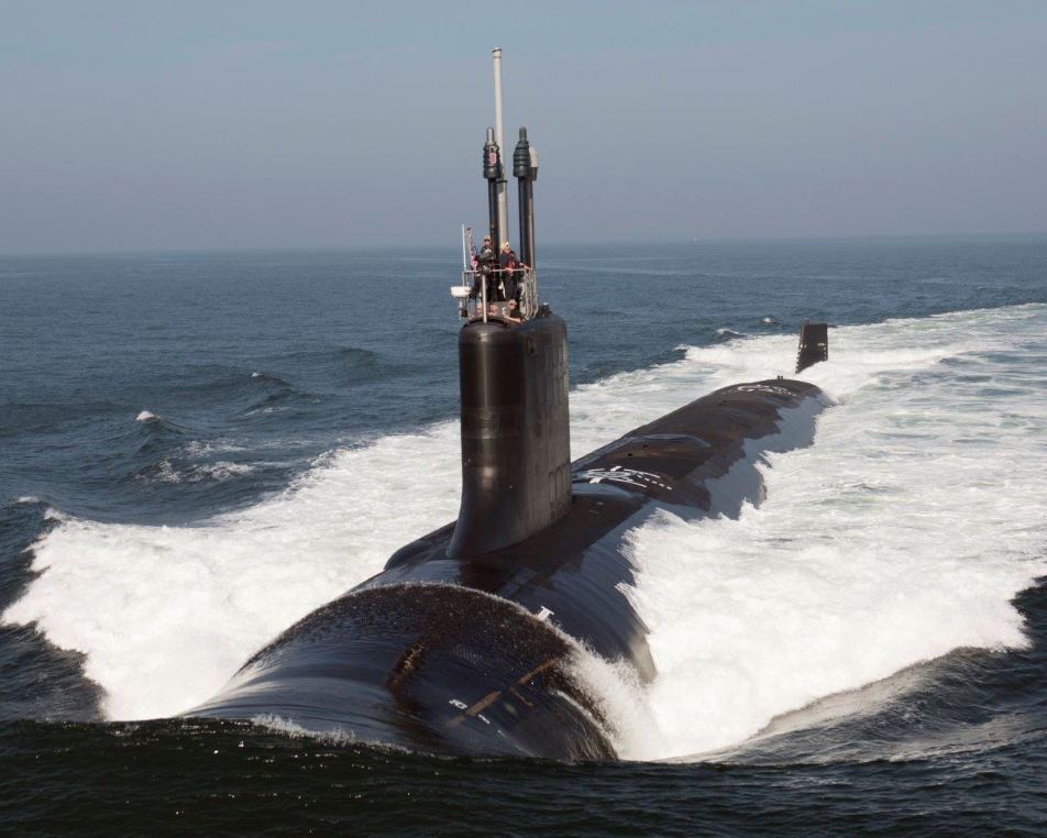 USS South Dakota submarine in the ocean